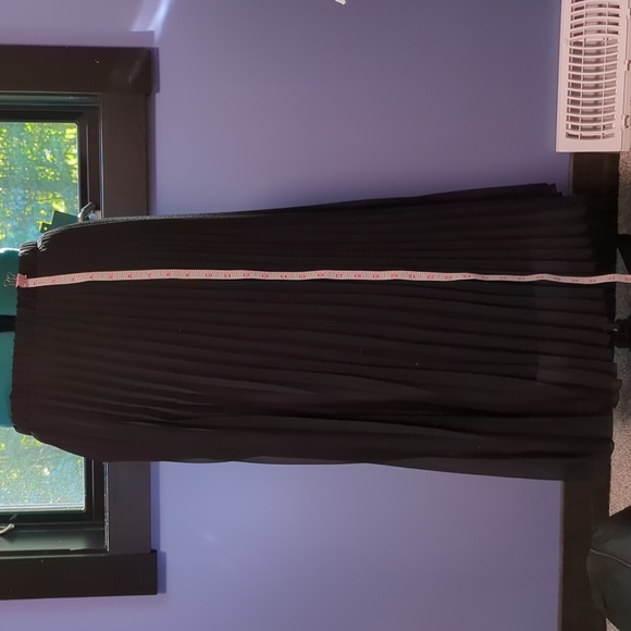 Vera Wang Black Pleated Midi Skirt - Picture 3 of 7